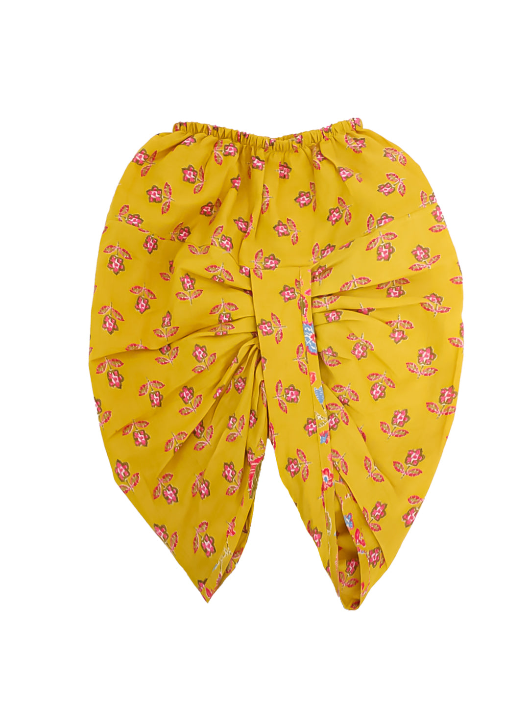 BownBee Short Pure Cotton Dhoti Kurta Set For Infant Boys - Yellow
