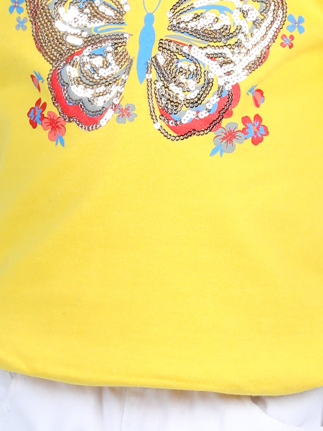 BownBee Full Sleeve Sweatshirt for Girls- Yellow