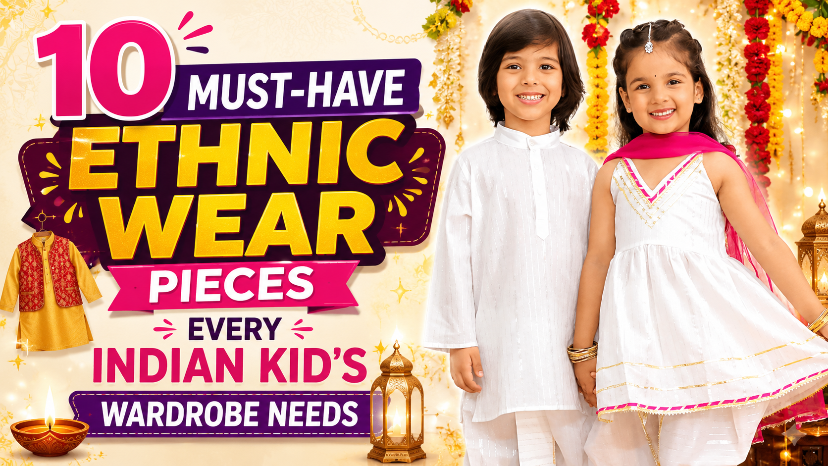 10 Must-Have Ethnic Wear Pieces Every Indian Kid's Wardrobe Needs