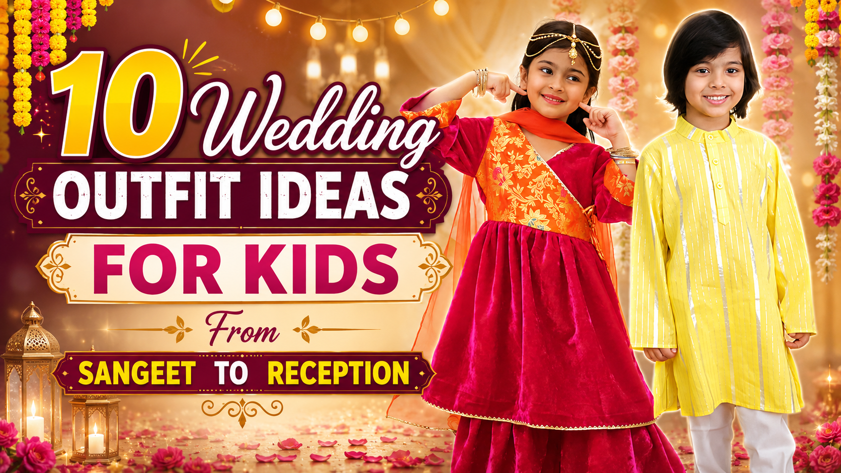 10 Wedding Outfit Ideas for Kids – From Sangeet to Reception