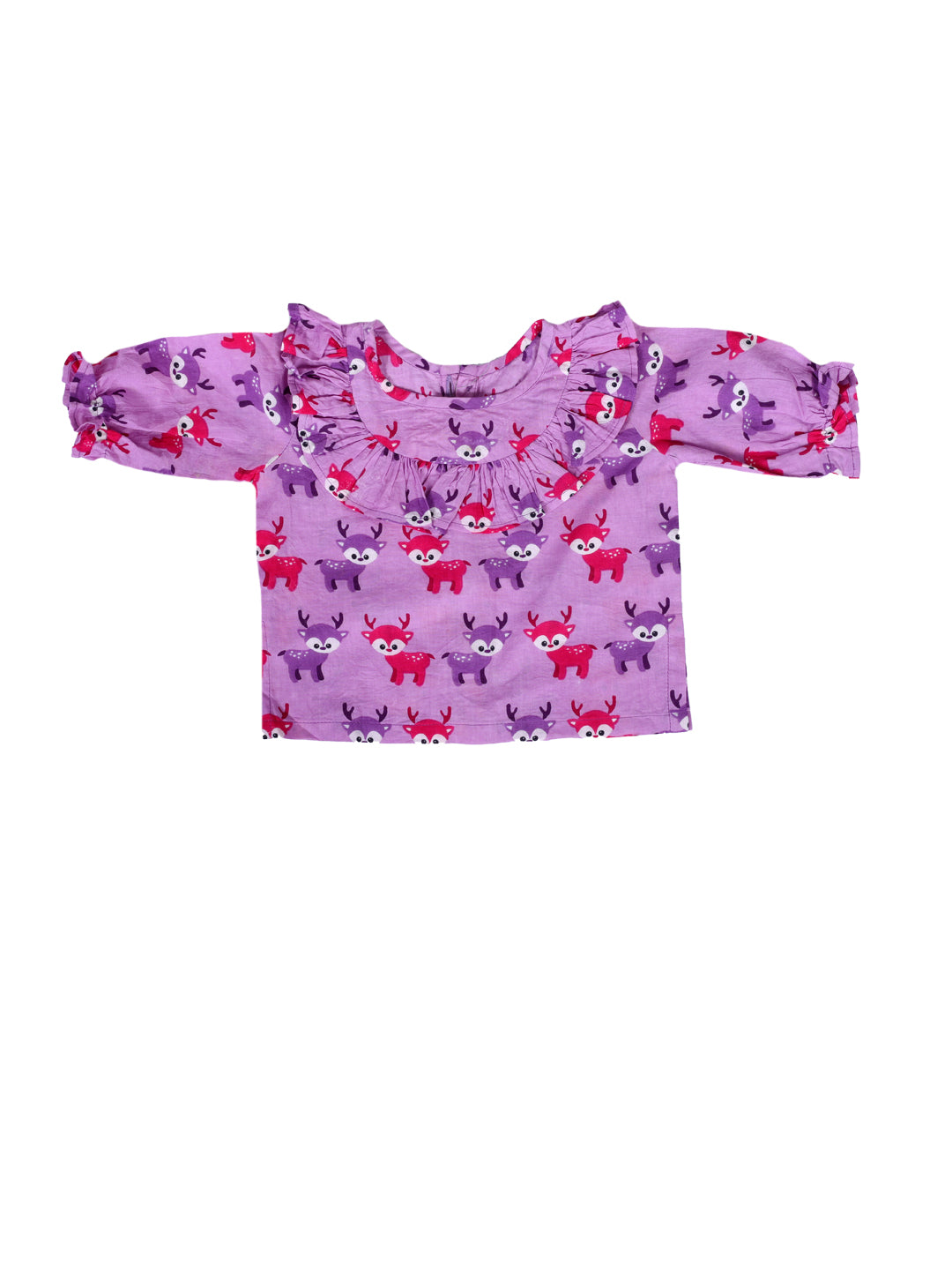 BownBee  Baby Girls Pure Cotton Top Harem with Headband and Booties  Purple