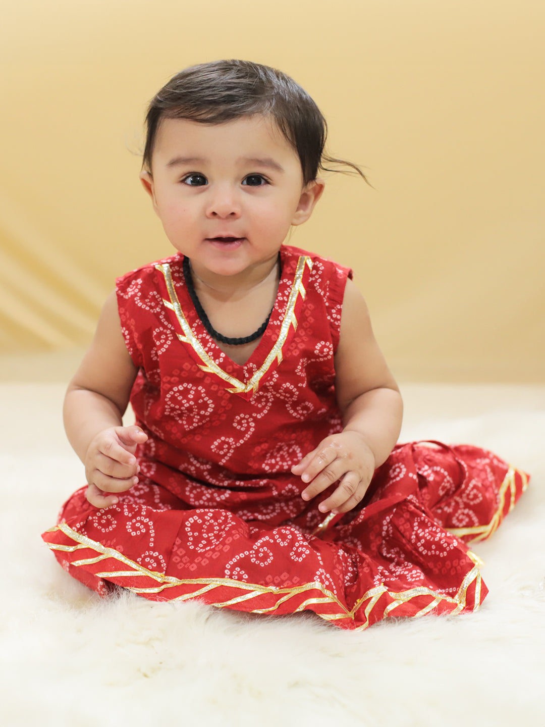  Pure Cotton Printed Skirt Top Set for Girls