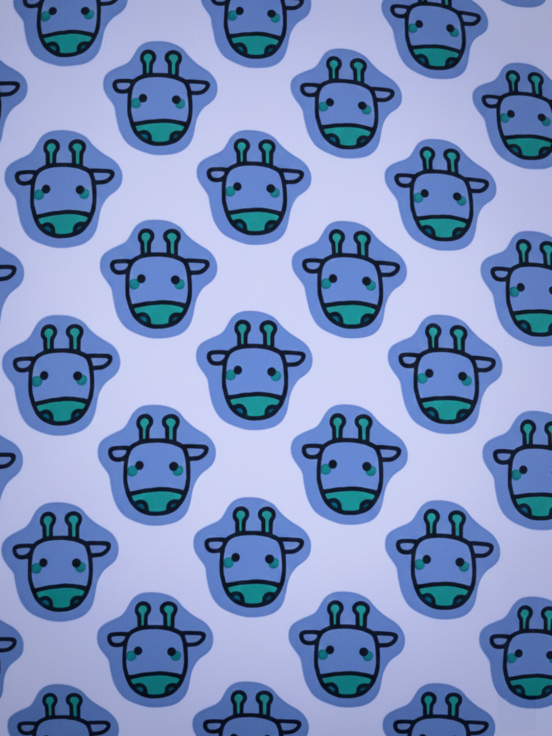 Pure Cambric Cotton Giraffe Print