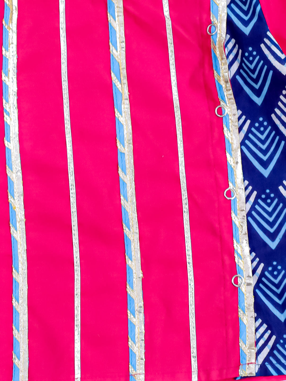 BownBee Cosmic Indigo Dhoti Kurta & Midnight Mirrage Lehanga Choli Sibling Set