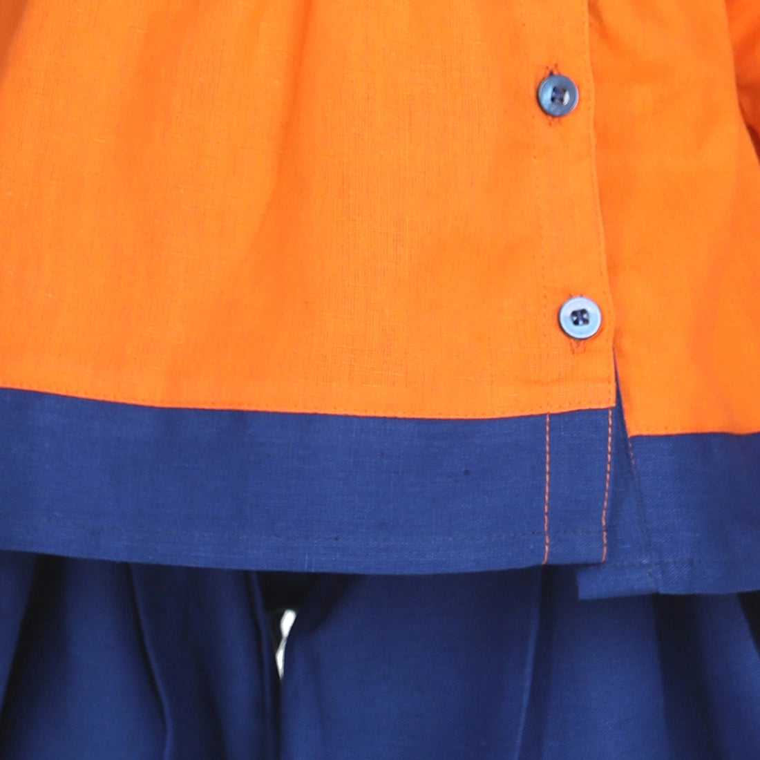 BownBee Full Sleeves Peacock Patch Embroidered Top & Dhoti