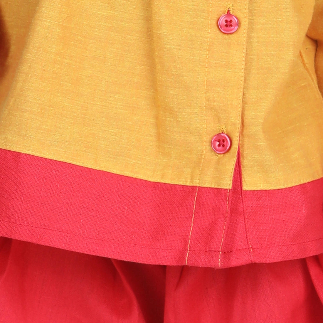 BownBee Full Sleeves Peacock Patch Embroidered Top & Dhoti