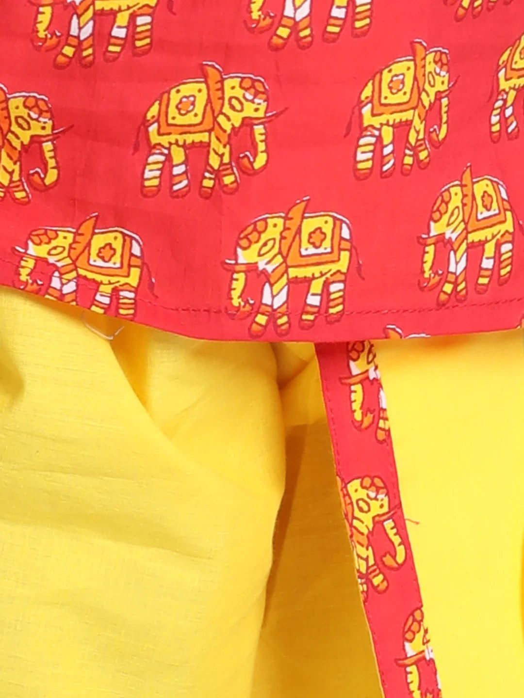 BownBee Boys Hathi Print Infant Cotton Dhoti kurta Sets