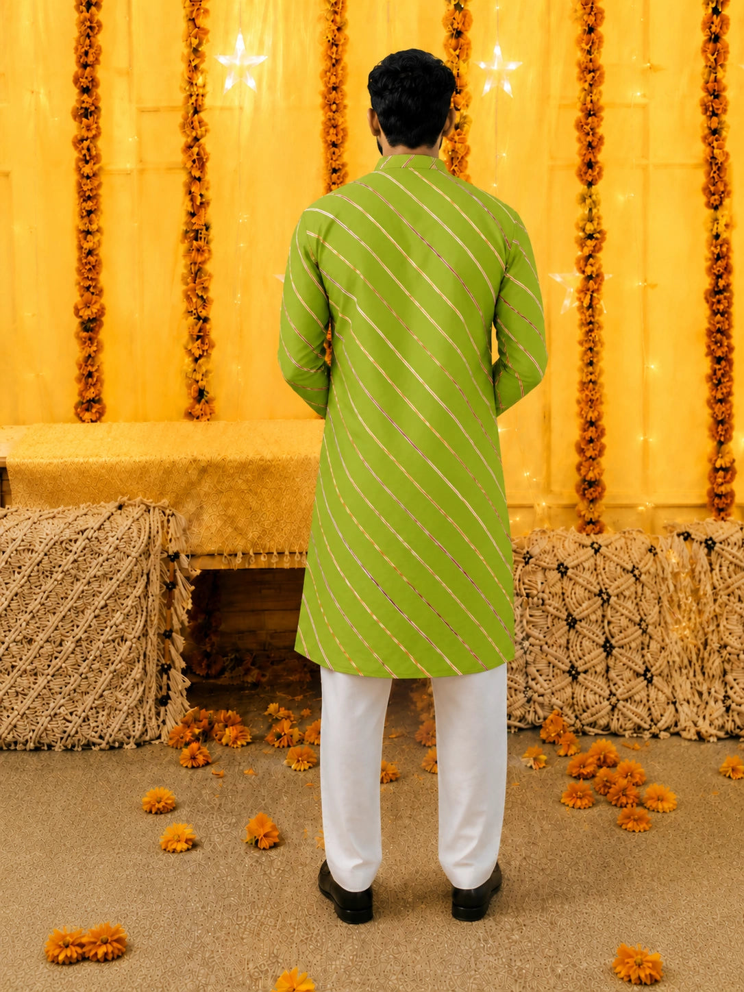 BownBee Pure Cotton Full Sleeves Kurta & Pajama For Men