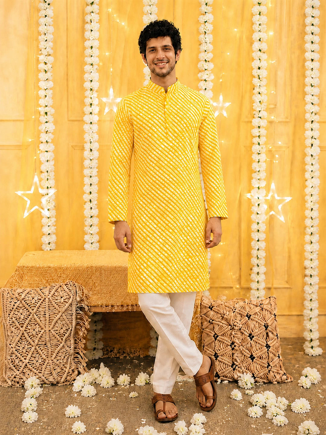 BownBee Pure Cotton Full Sleeves Kurta & Pajama For Men