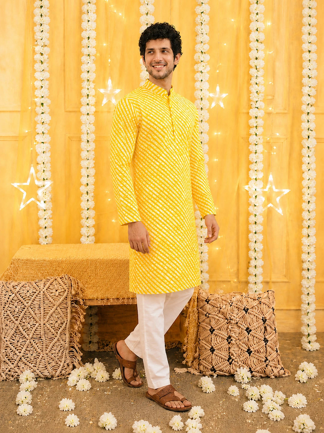 BownBee Pure Cotton Full Sleeves Kurta & Pajama For Men