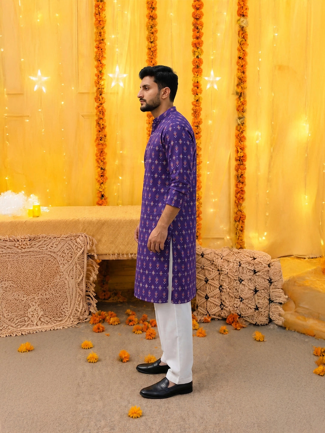 BownBee Pure Cotton Full Sleeves Kurta & Pajama For Men