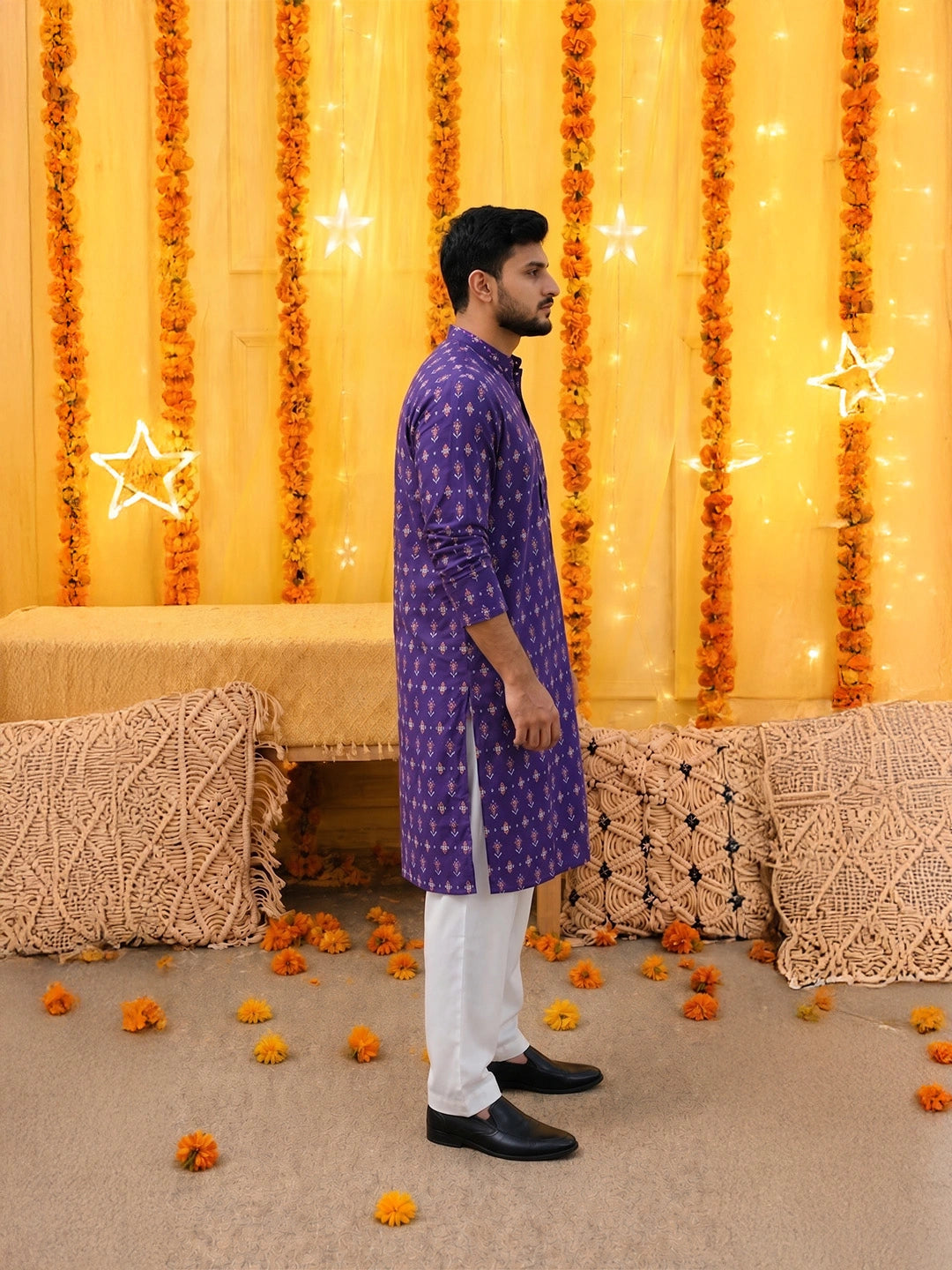 BownBee Pure Cotton Full Sleeves Kurta & Pajama For Men