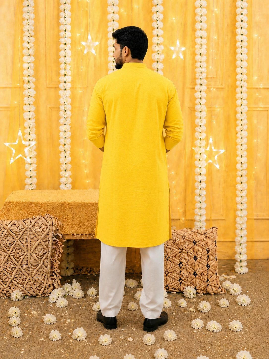 BownBee Pure Cotton Full Sleeves Kurta & Pajama For Men