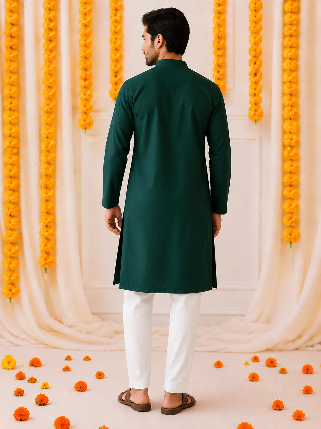 BownBee Pure Cotton Full Sleeves Kurta & Pajama For Men