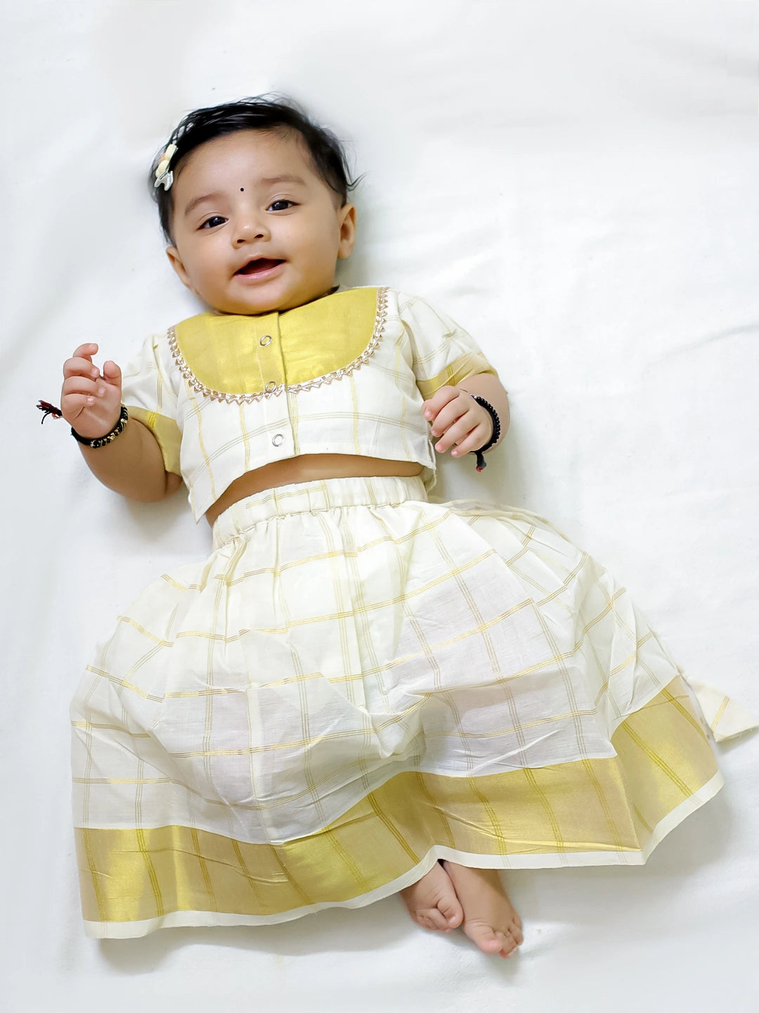 Bownbee Girls Cotton Lehenga Choli For Infants