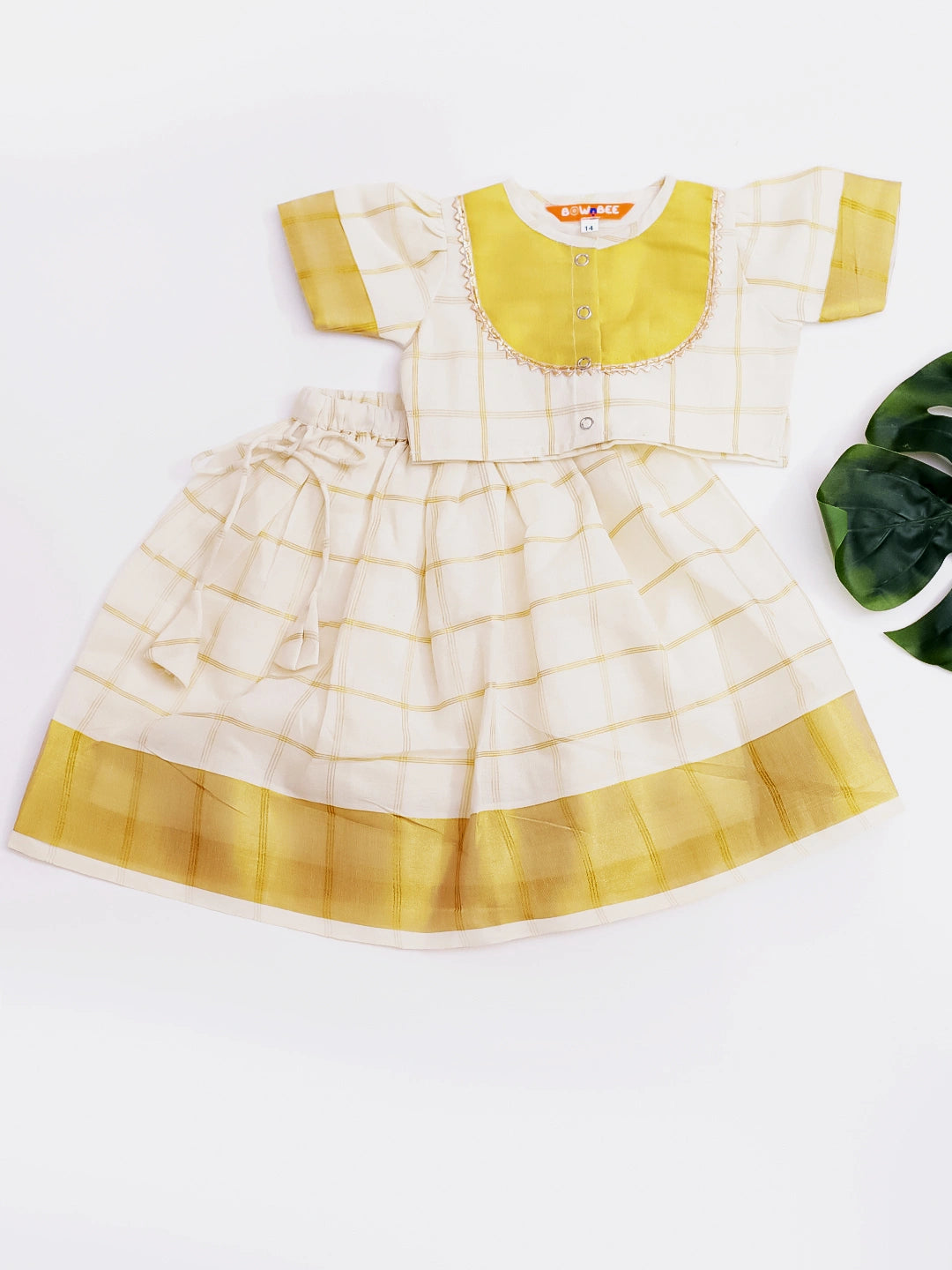 Bownbee Girls Cotton Lehenga Choli For Infants