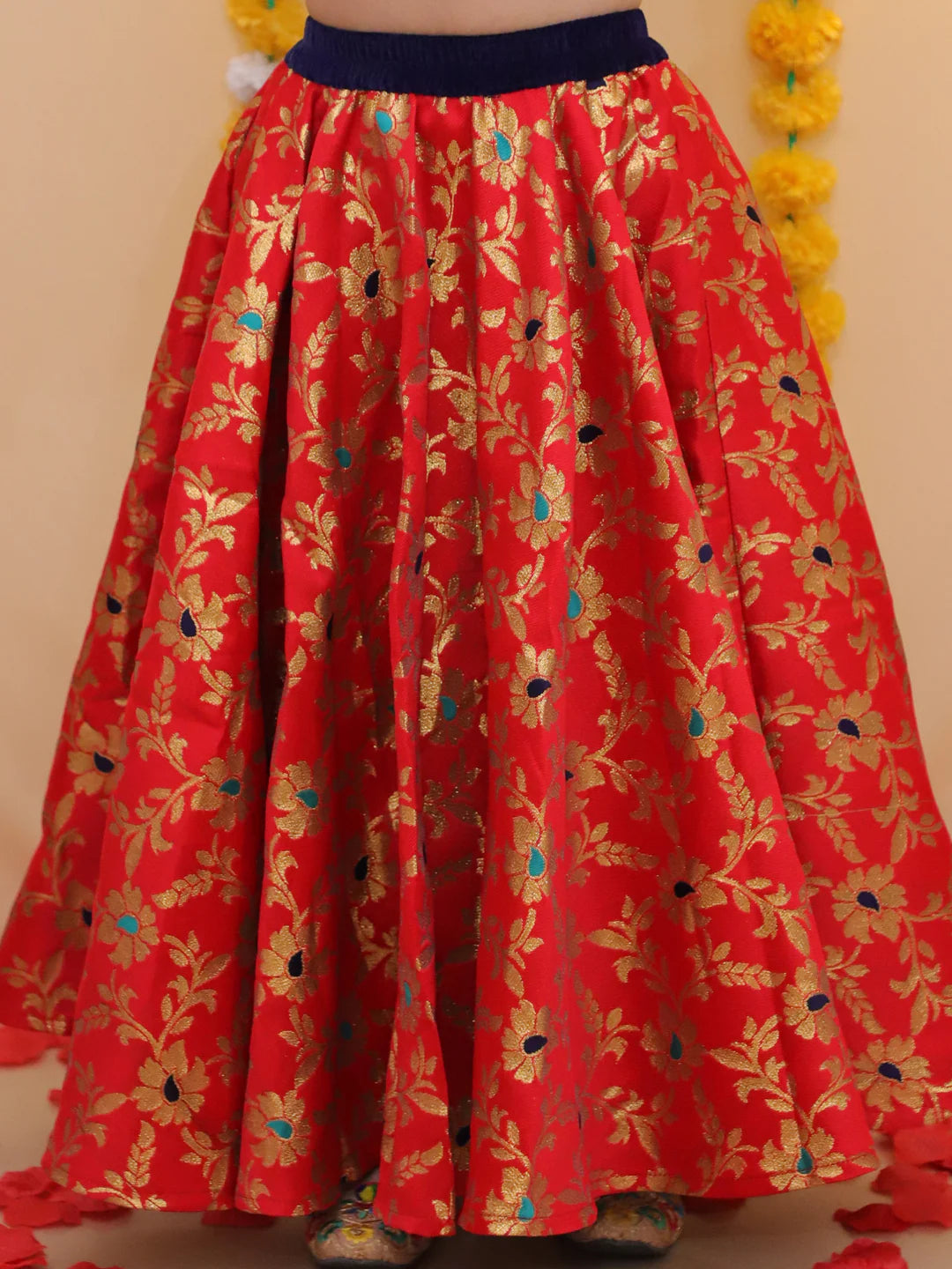 BownBee 3/4th Sleeve Preyasi Lehanga Choli With Dupatta For Girls