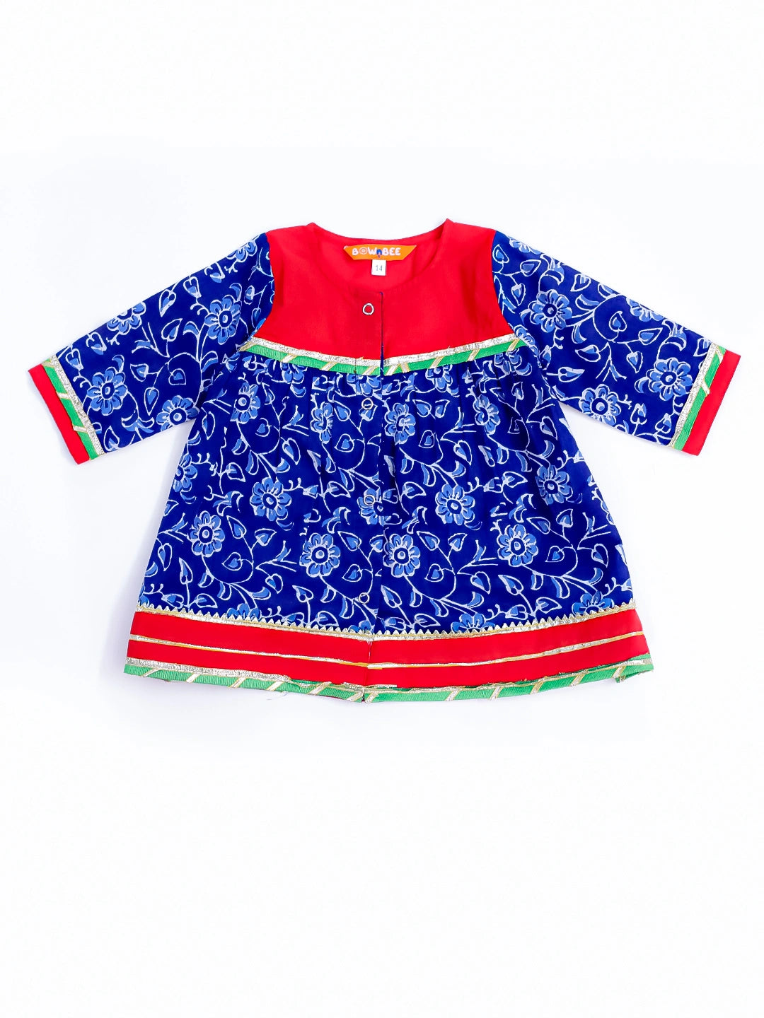 Bownbee Girls Cotton Ethnic Set For Infants