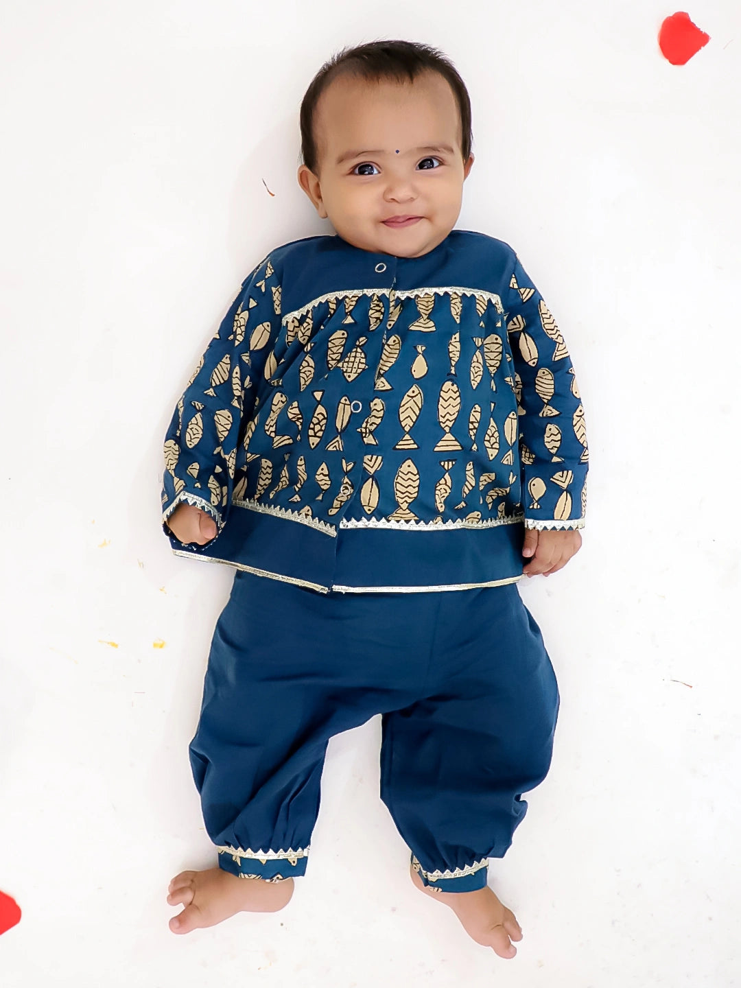 Bownbee Girls Cotton Ethnic Set For Infants