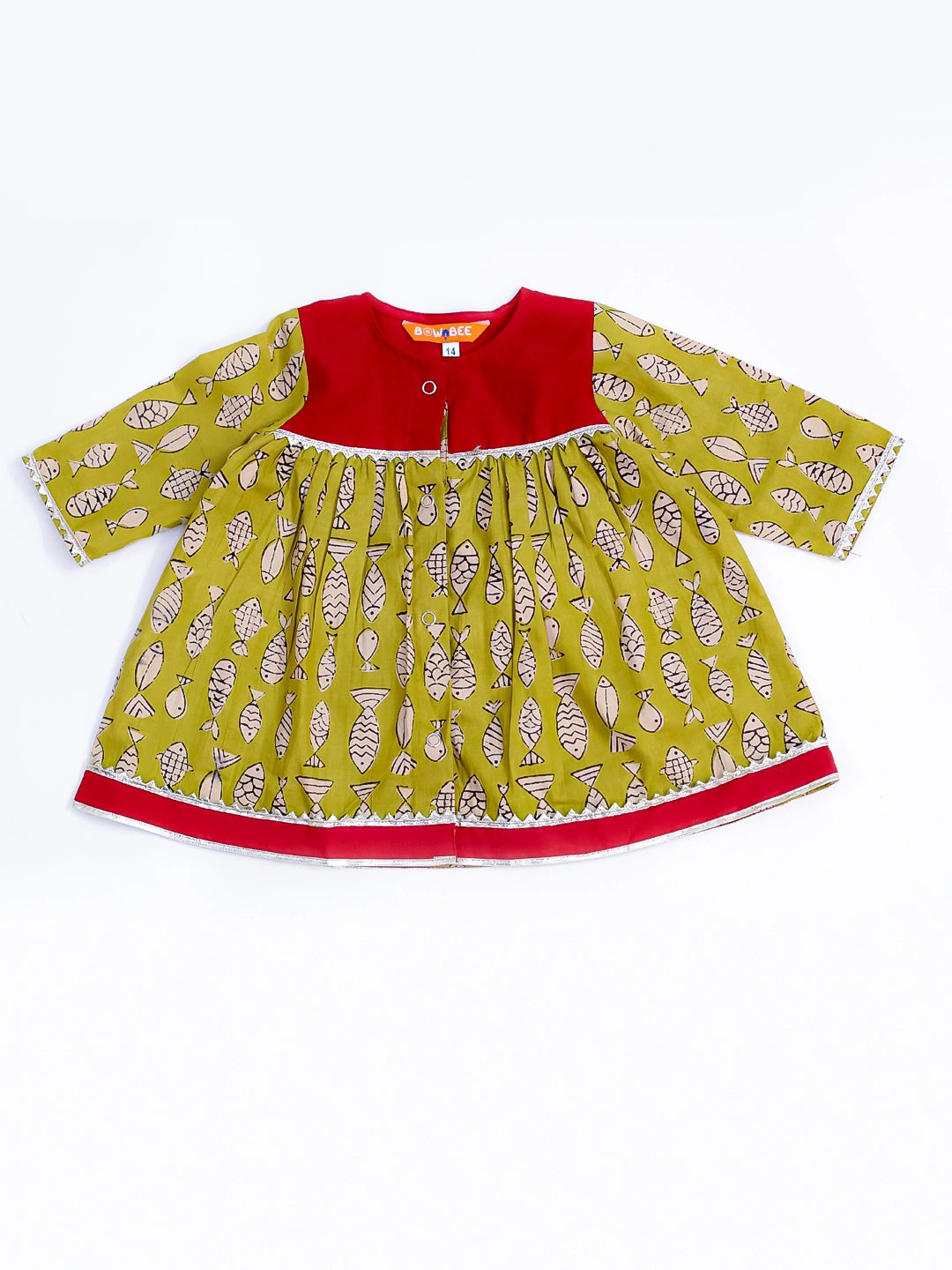 Bownbee Girls Cotton Ethnic Set For Infants