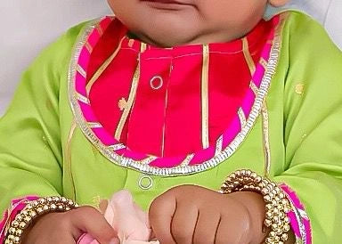 Bownbee Girls Cotton Ethnic Set For Infants
