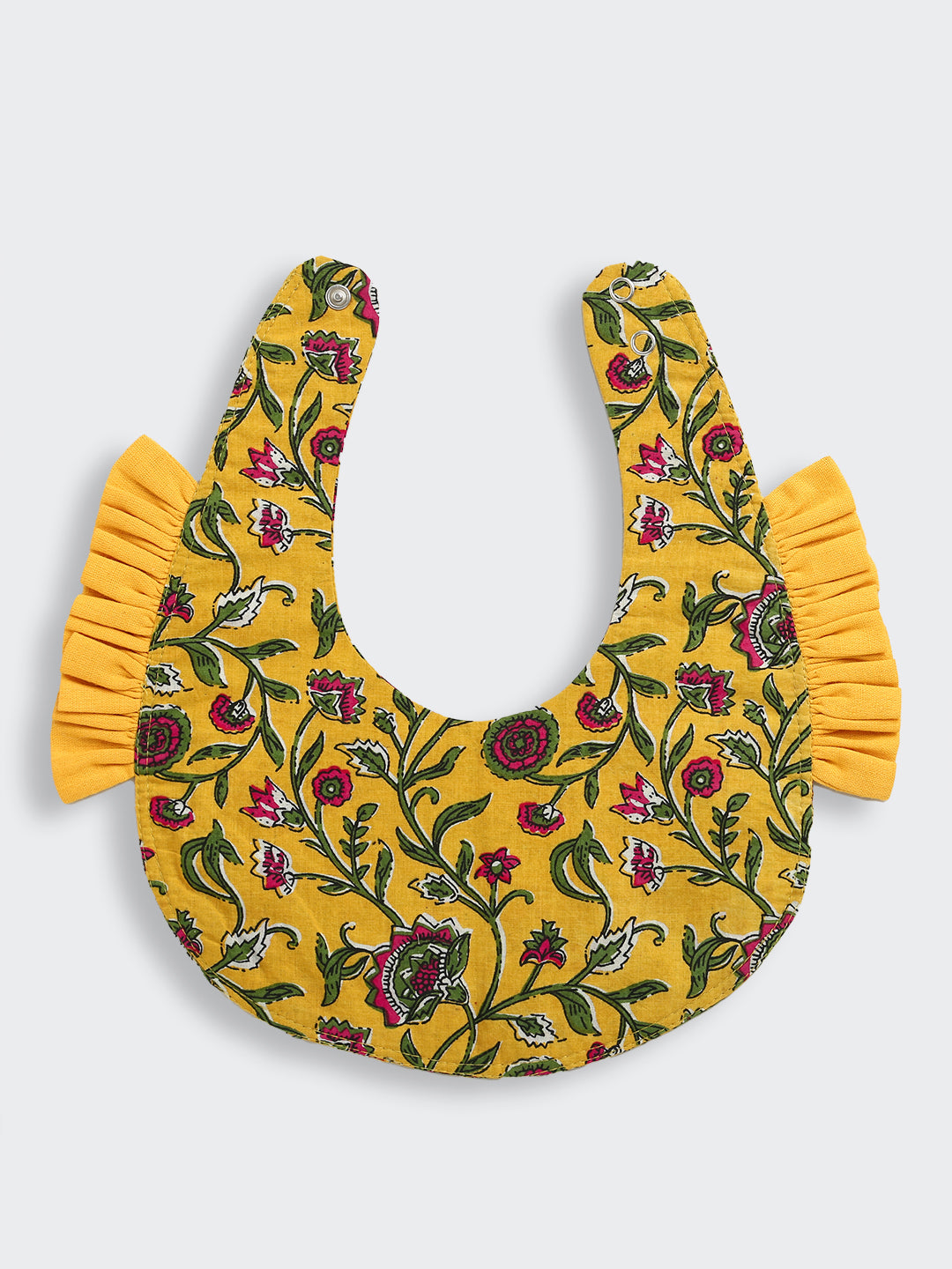 BownBee Pure Cotton Flamingo Printed Feeding Bib For Infants