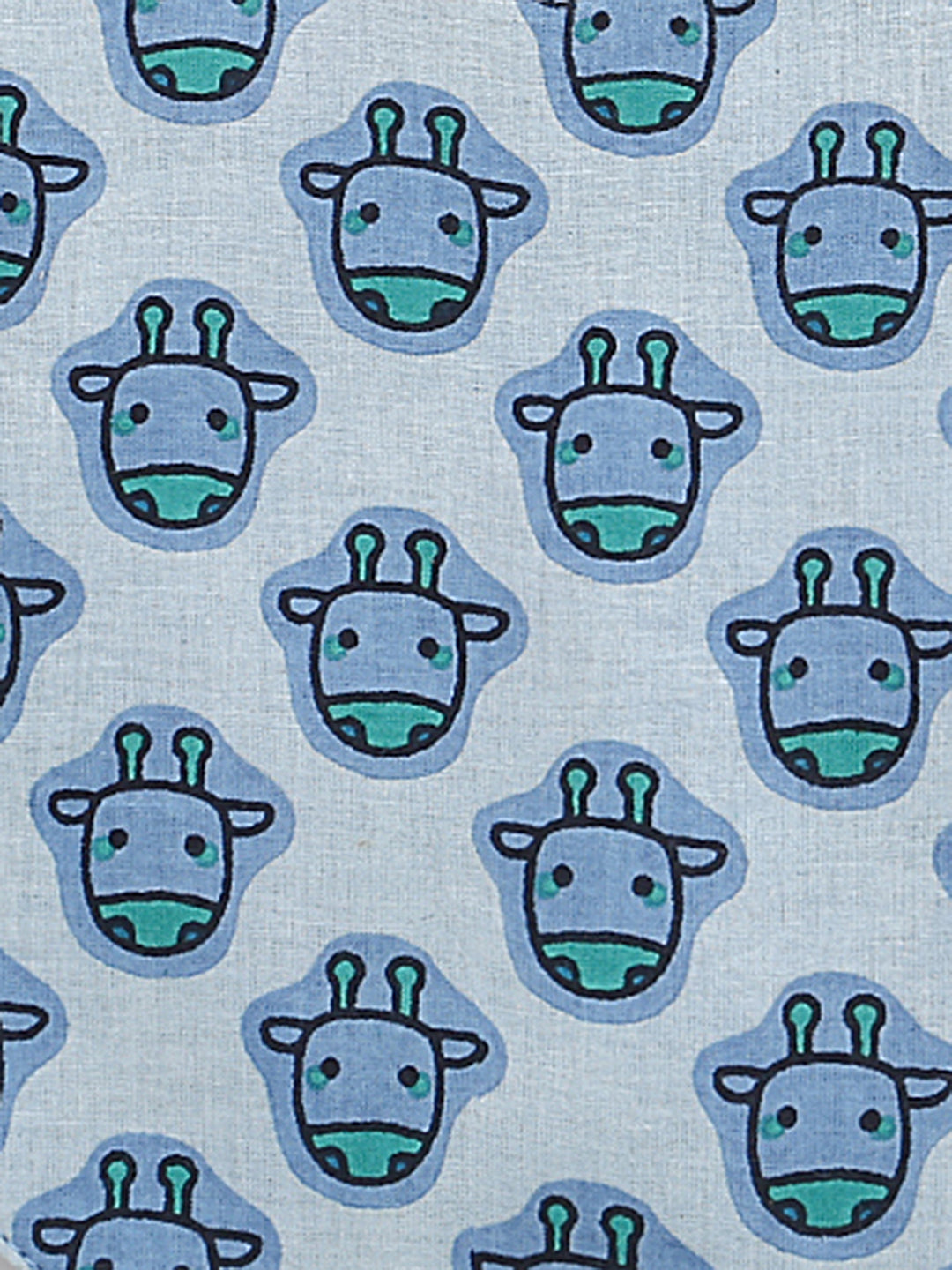 BownBee Pure Cotton Printed Combo of 2 Bibs For Infants - Blue & Maroon