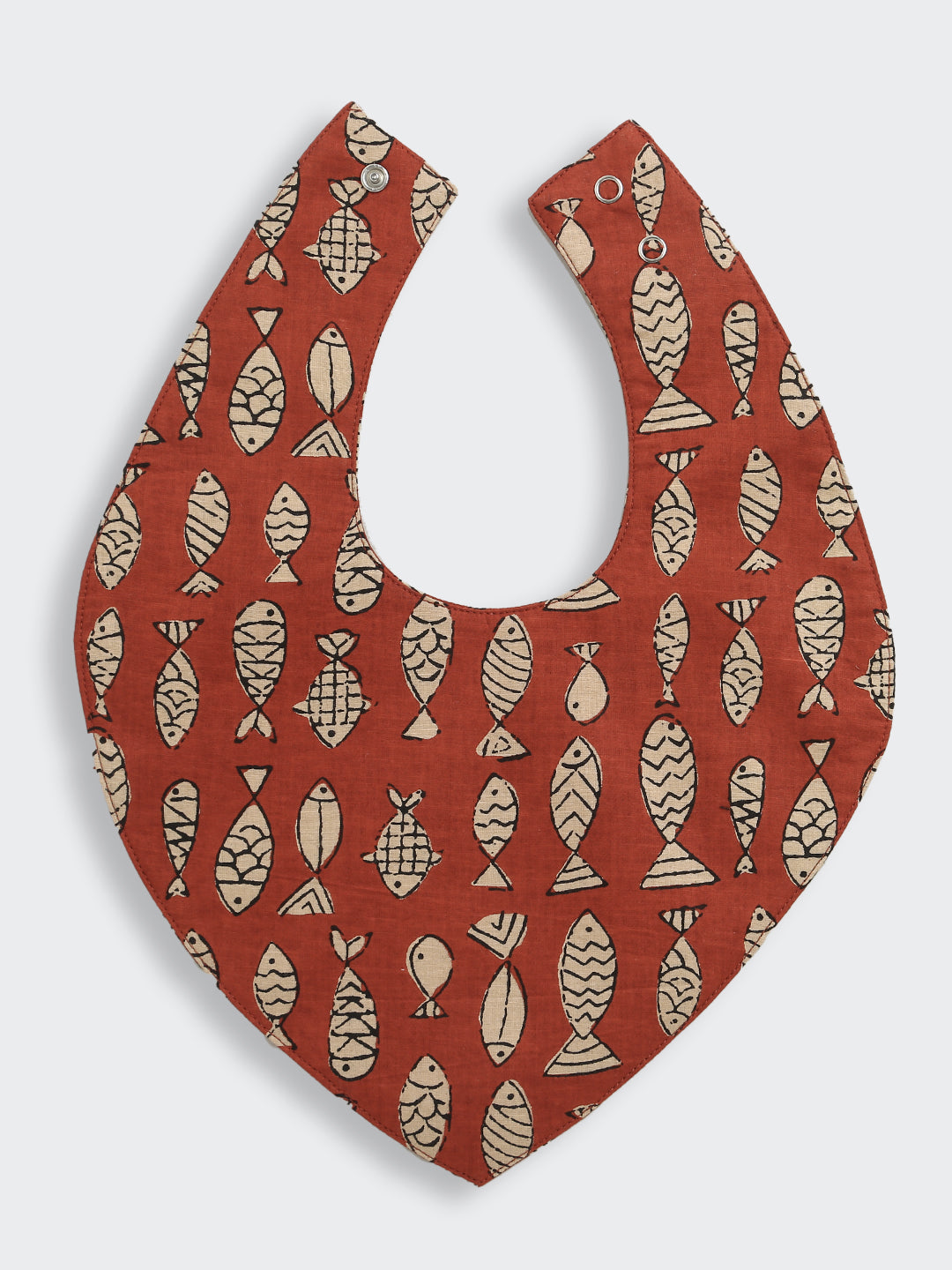 BownBee Pure Cotton Flamingo Printed Feeding Bib For Infants