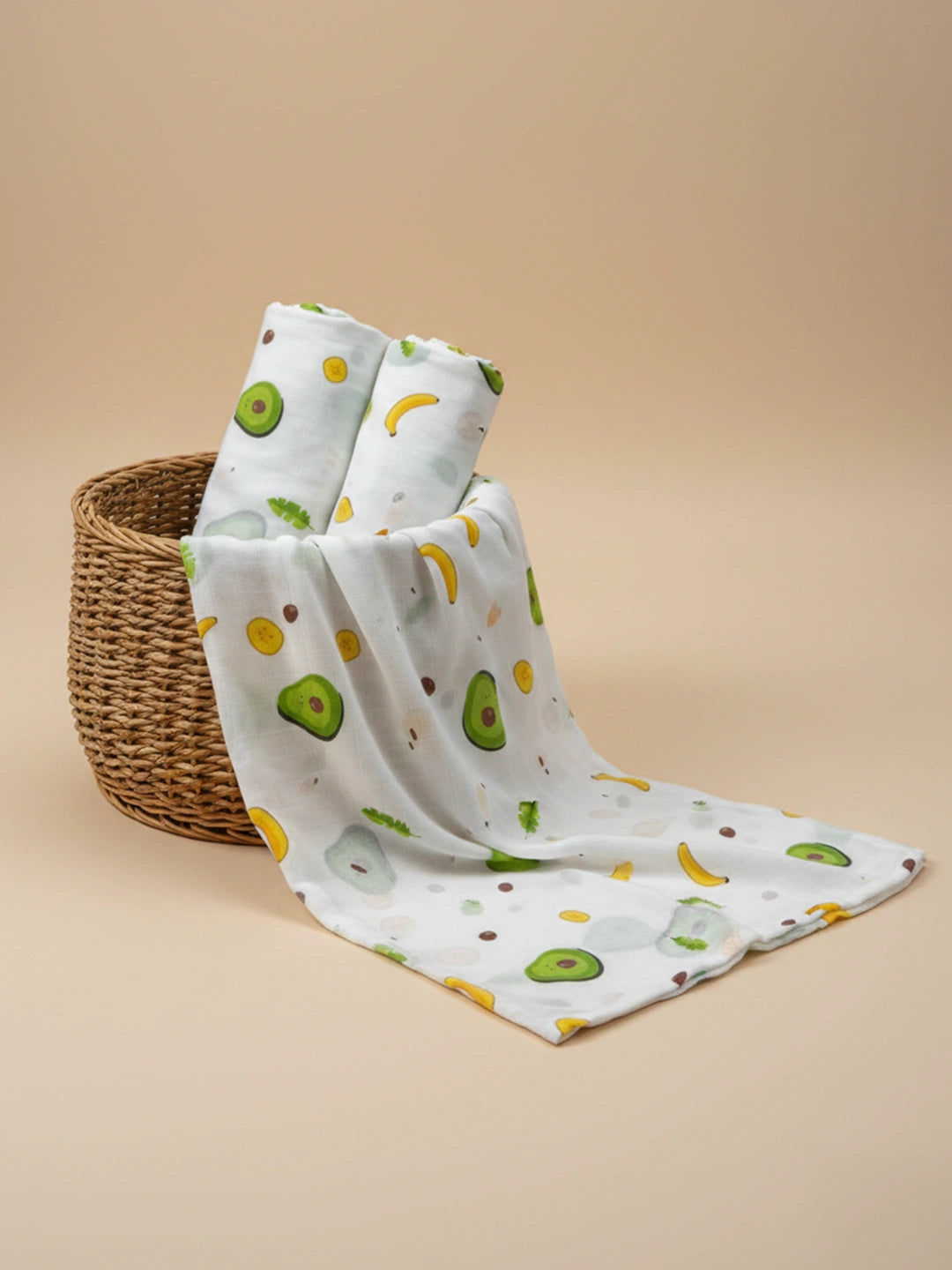 BownBee Bamboo Muslin Swaddle Pack of 1  -White