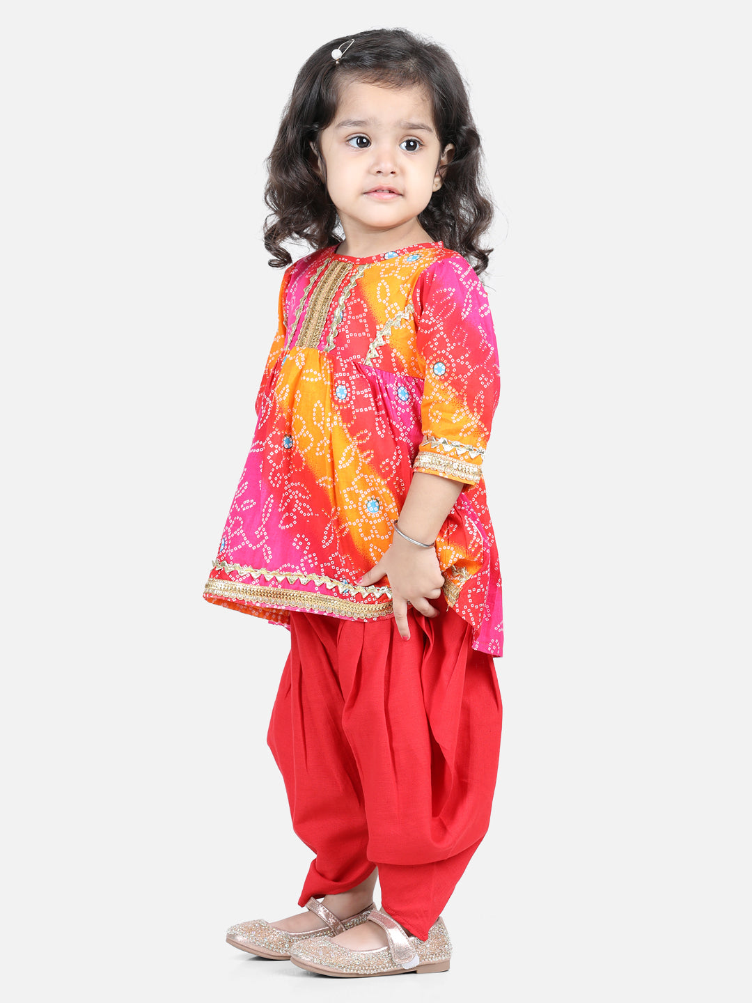 BownBee Sibling Sets Attached Jacket Cotton Dhoti Kurta for Boys and  Indo Western Clothing Sets for Girls- Red