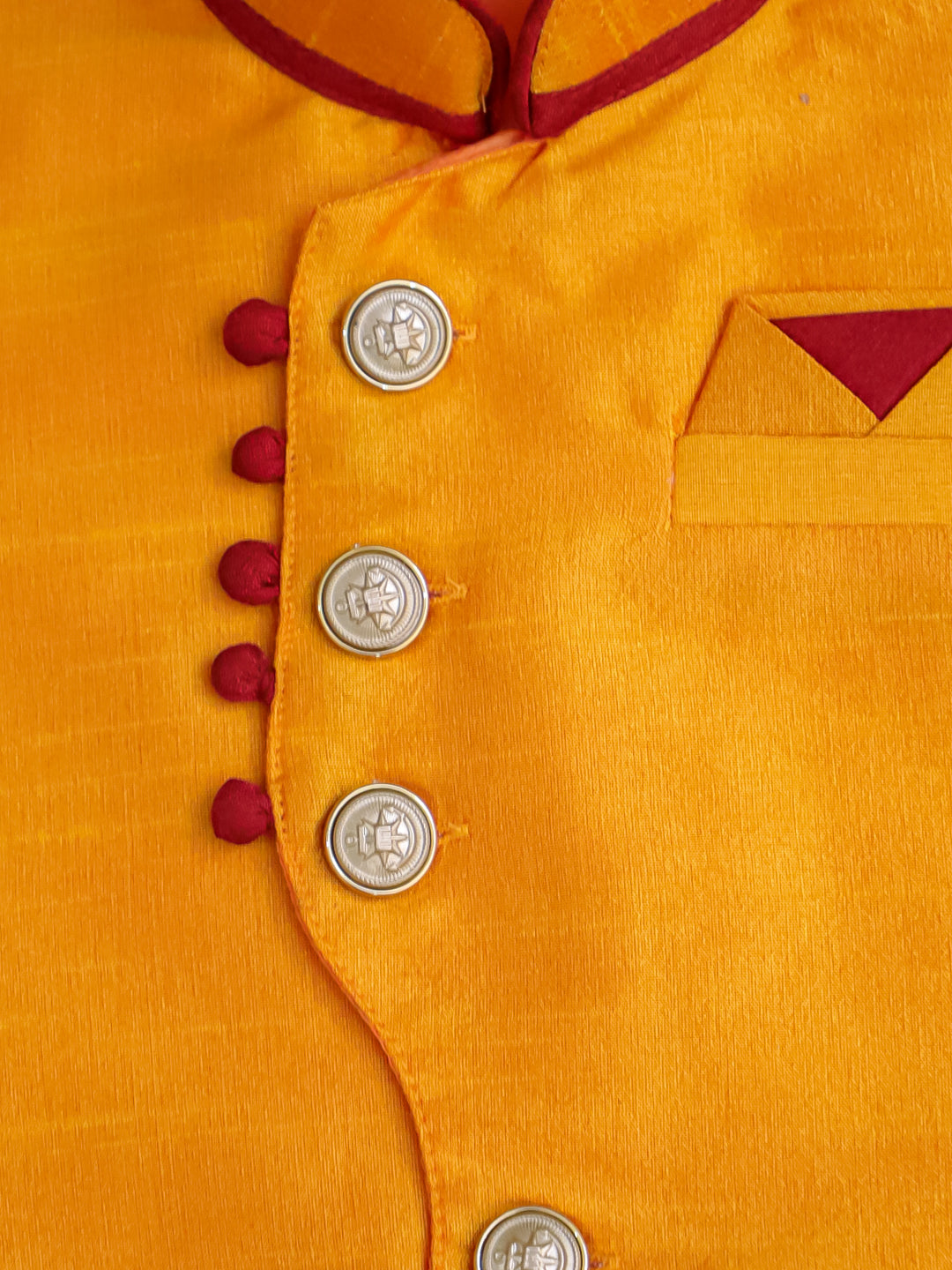 BownBee Party Waistcoat Jacket For Boys - Yellow