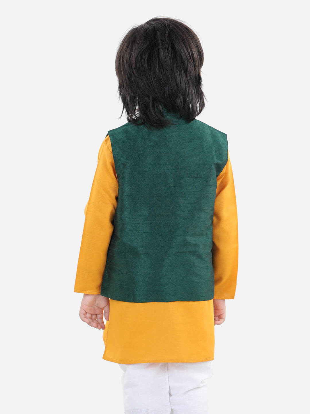 BownBee Party Waistcoat Jacket for Boys- Green