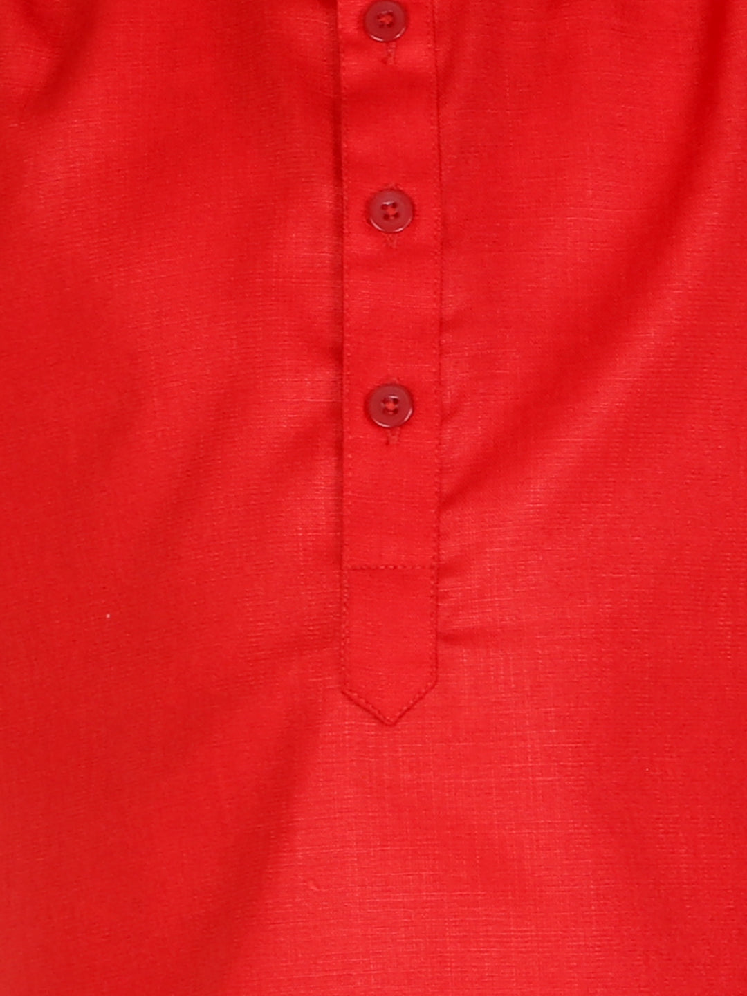 BownBee Full Sleeves Solid Short Kurta - Red