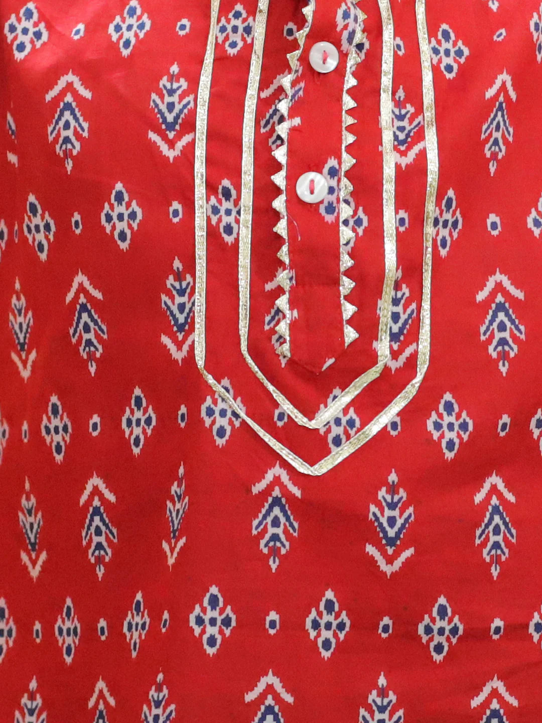 BownBee Sibling Ethnic Festive Wear Pure Cotton Printed  with Gotta patti Kurta Sharara and Kurta Dhoti
