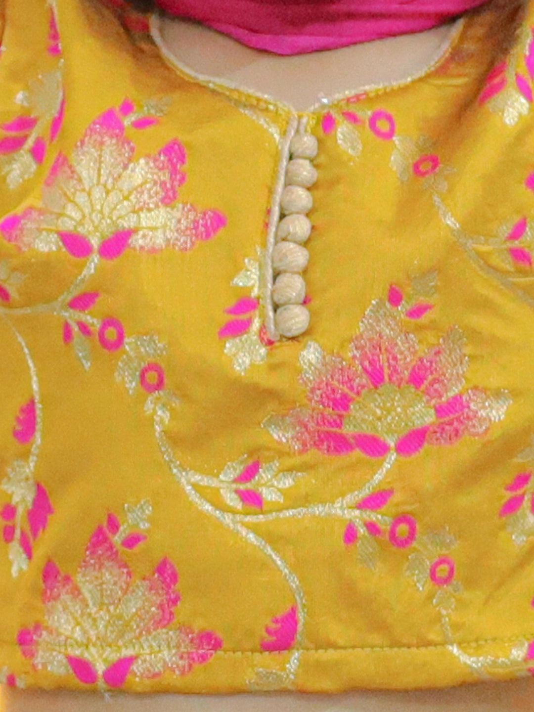BownBee  Girls Ethic Traditional Indian Festive  Jacquard Choli Lehenga Choli with Dupatta