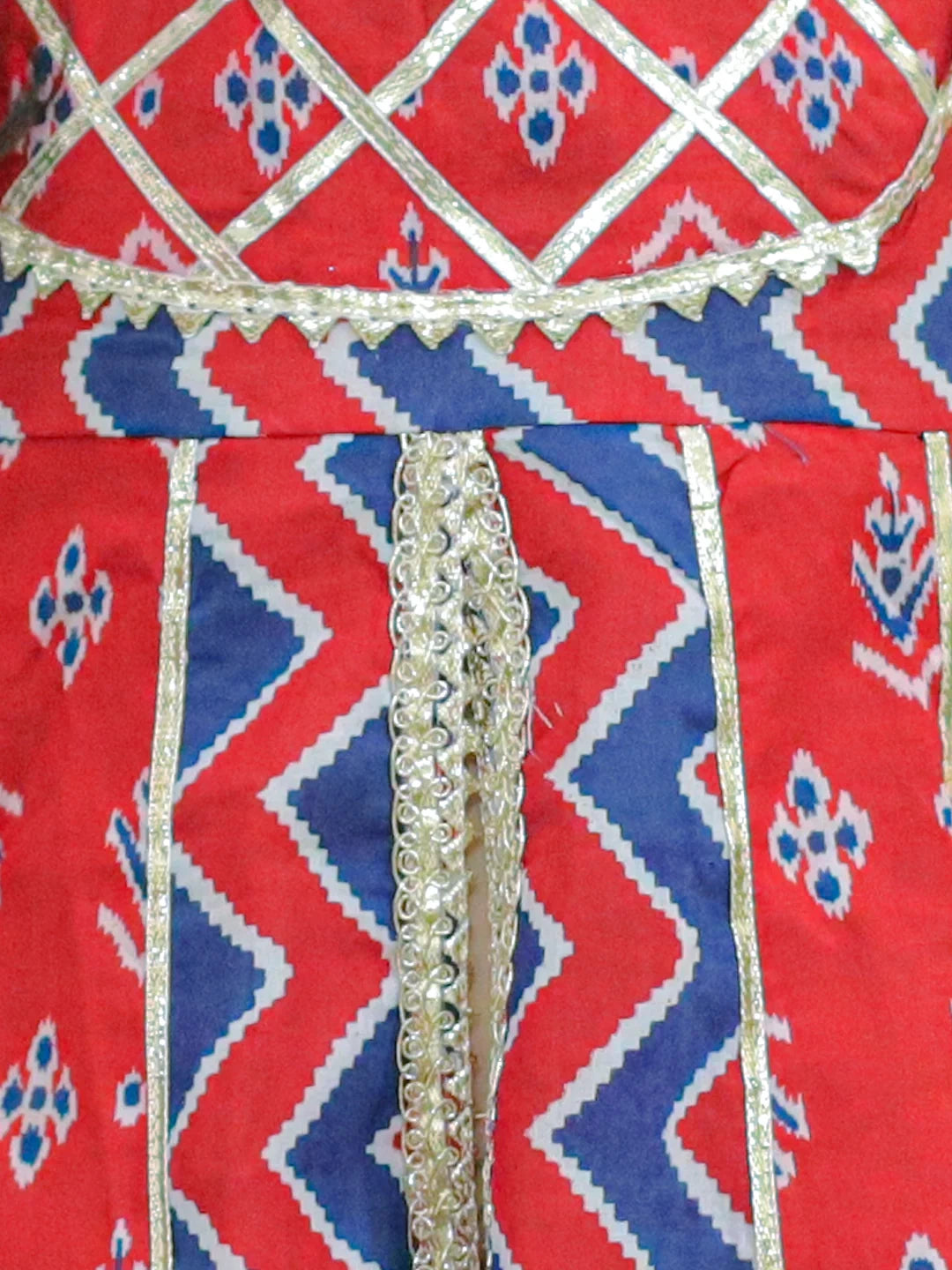 BownBee Sibling Ethnic Festive Wear Pure Cotton Printed  with Gotta patti Kurta Sharara and Kurta Dhoti