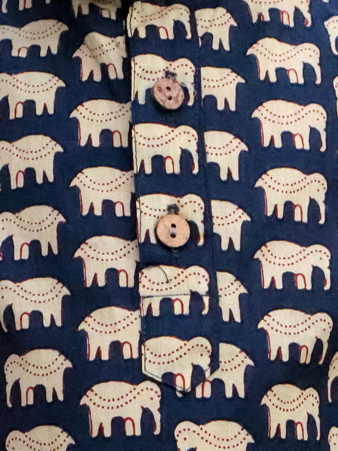BownBee Pure Cotton Hathi Print Kurta Pajama for Boys