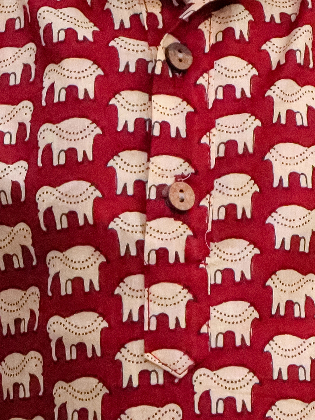 BownBee Pure Cotton Hathi Print Kurta Pajama for Boys