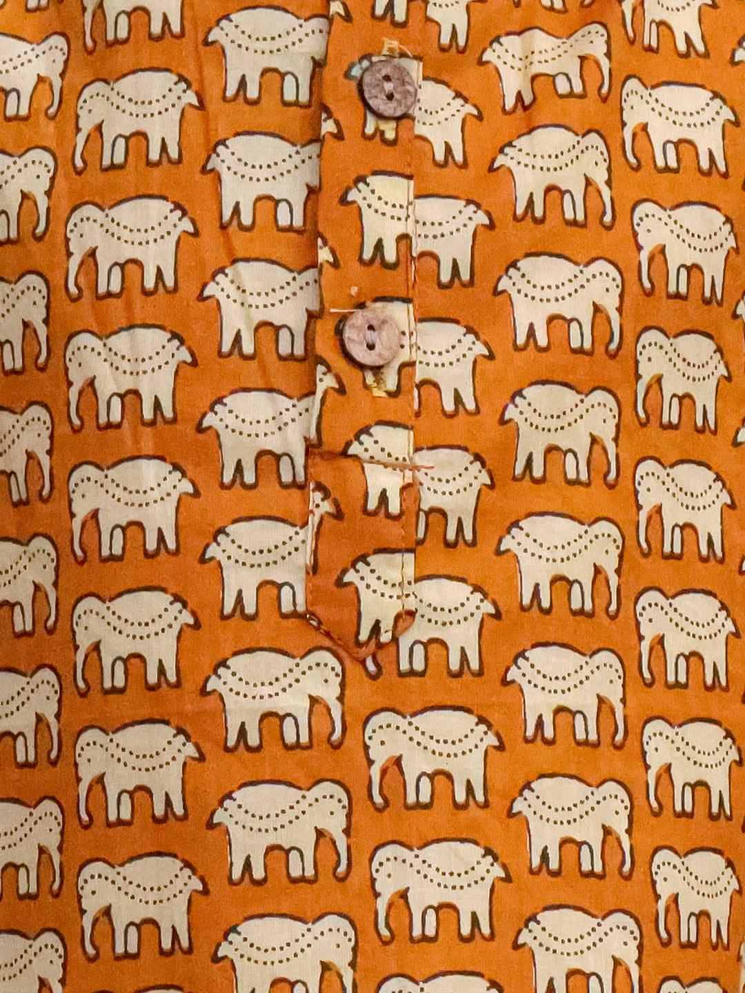 BownBee Pure Cotton Hathi Print Kurta Pajama for Boys