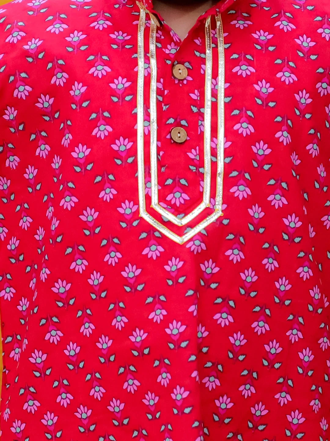 BownBee Full Sleeve Pure Cotton Straight Kurta Pajama For Boys