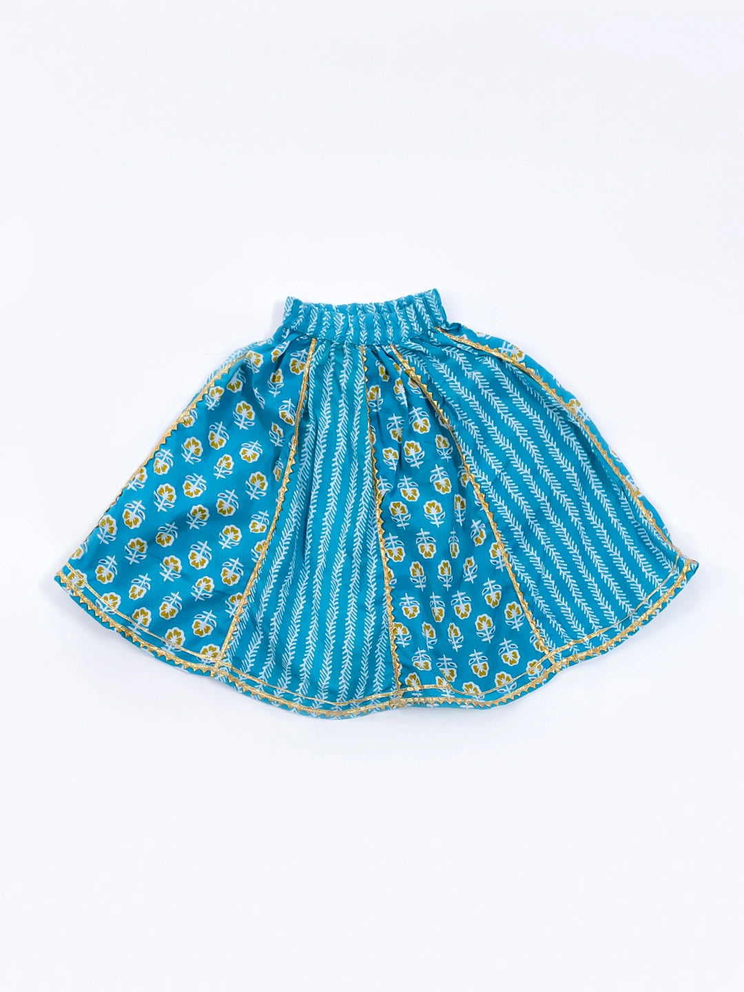 BownBee Pure Cotton Back Open Choli with Lehenga for Girls