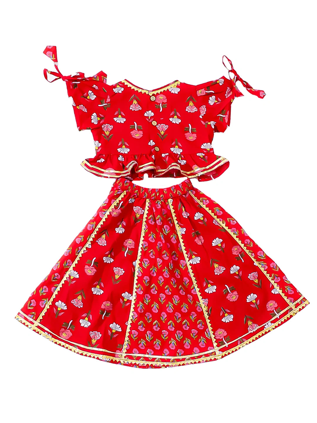 Bownbee Girls Cotton Lehenga Choli For Infants