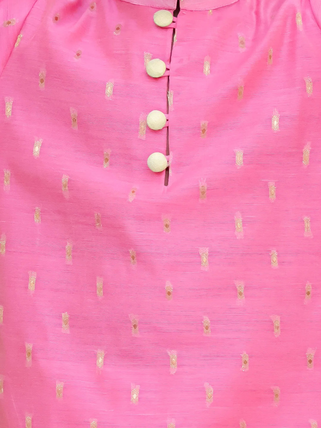 BownBee Festive Chanderi Kurta Pajama & Ethnic Suit with Dupatta Sibling Set