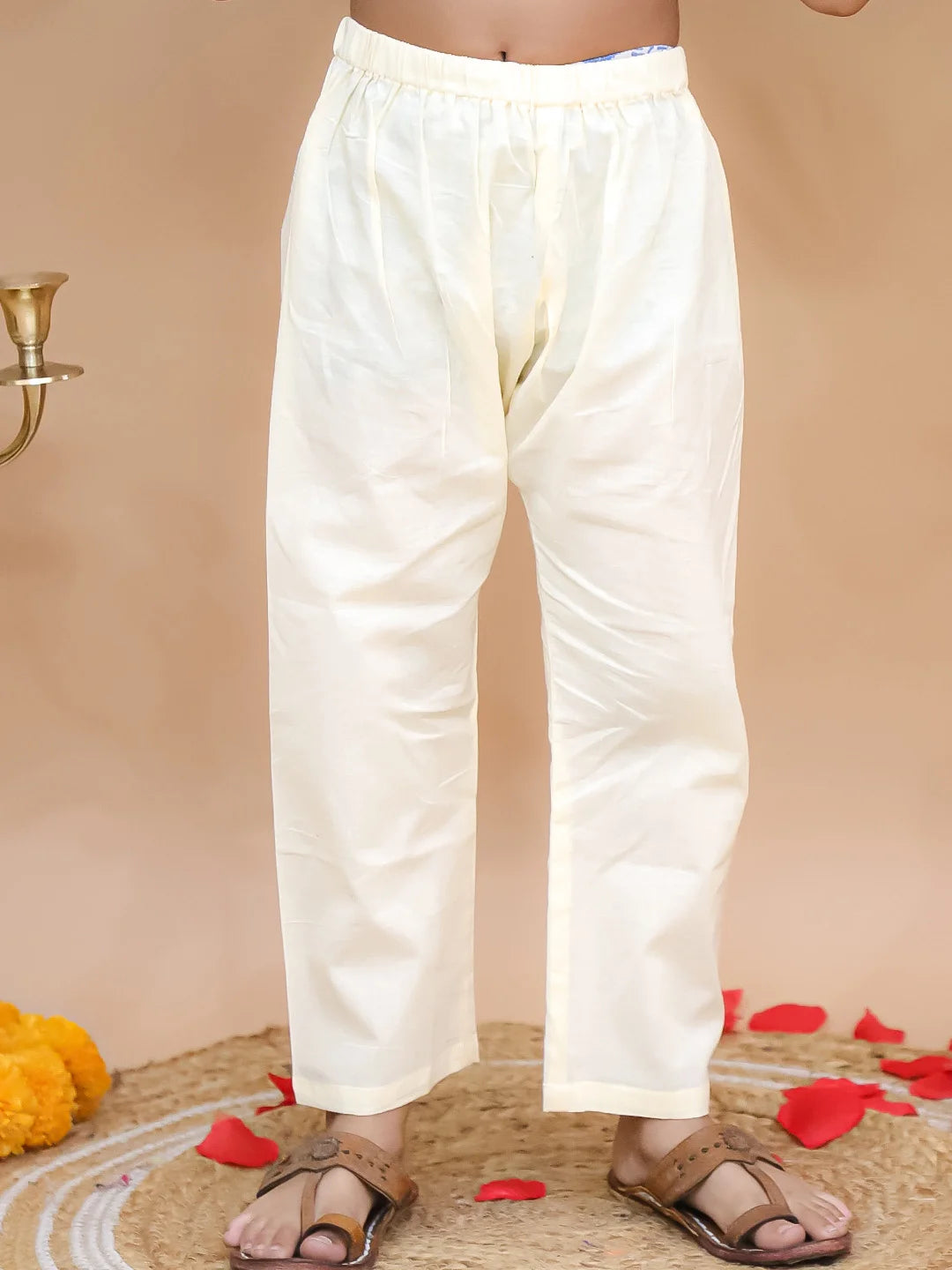 Bownbee Festive Cotton Kurta Pajama & Ethnic Suit Sibling Set