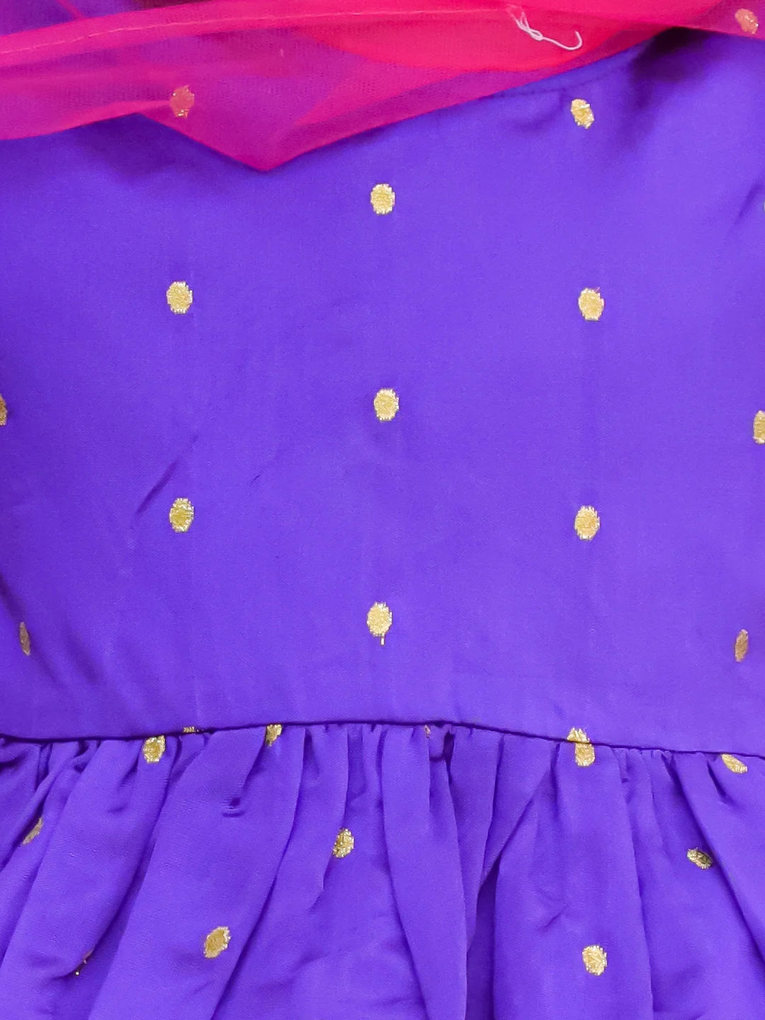 Bownbee Festive Taffeta Lehenga Choli with Dupatta Set for Girls