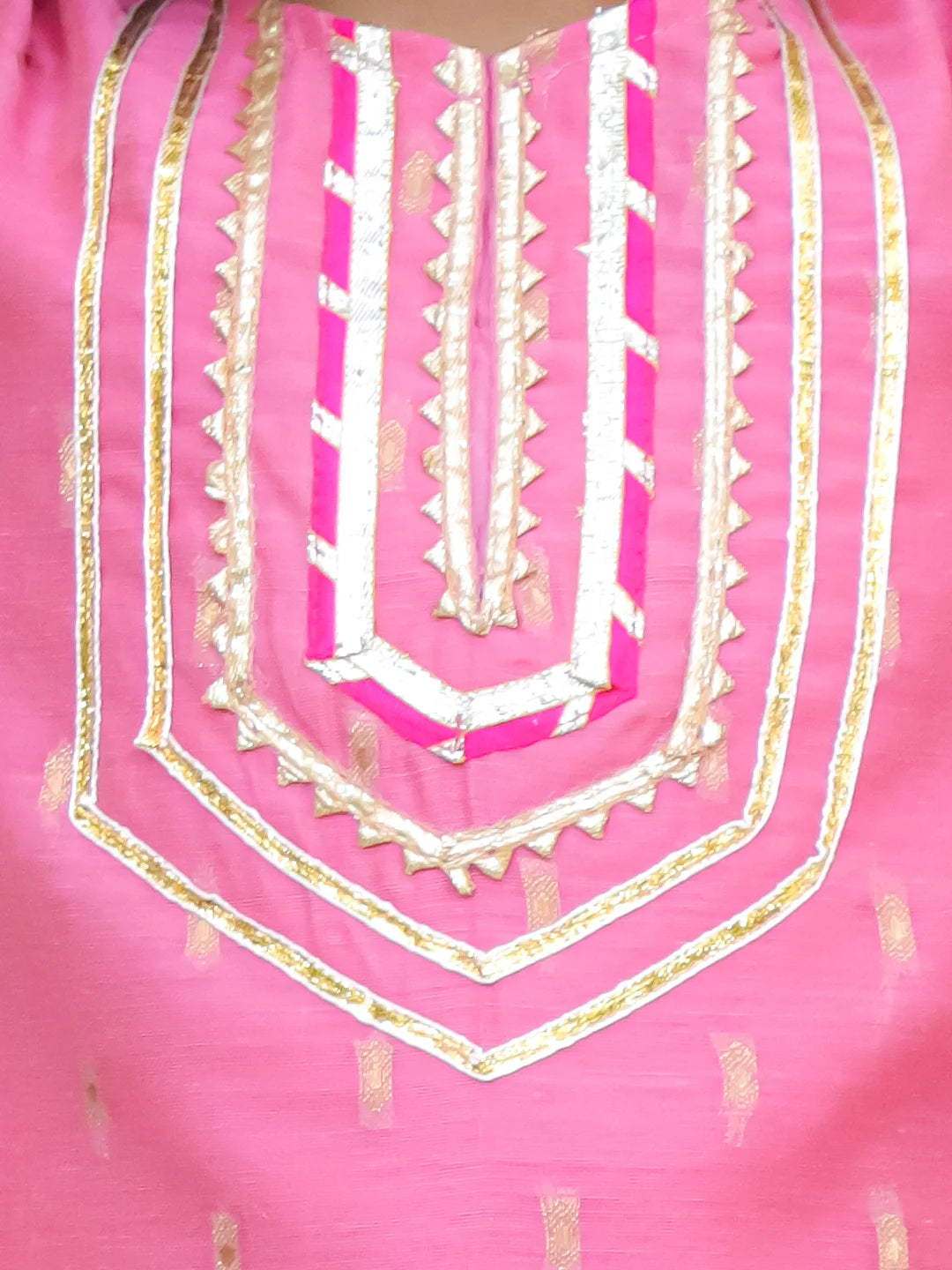 BownBee Festive Chanderi Kurta Pajama & Ethnic Suit with Dupatta Sibling Set