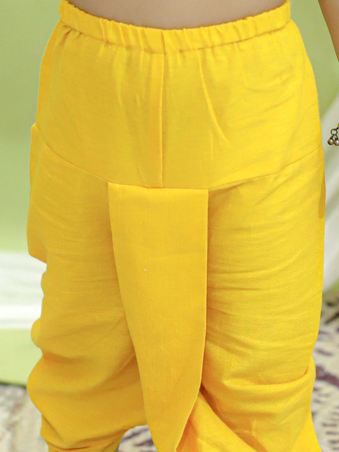 BownBee Ganesh Embroidery Cotton Dhoti Kurta for Boys