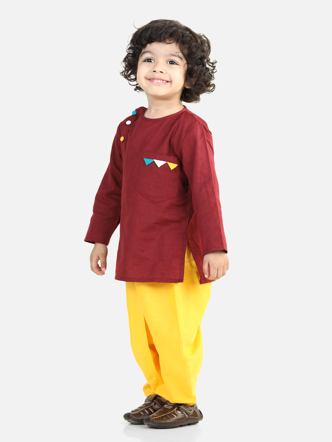 BownBee Full Sleeve Pure Cotton Dhoti Kurta For Boy Sets