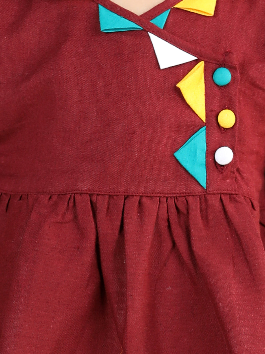 BownBee Sibling  Cotton Dhoti Kurta For Boys Kurti with Dhoti for Girls-Maroon