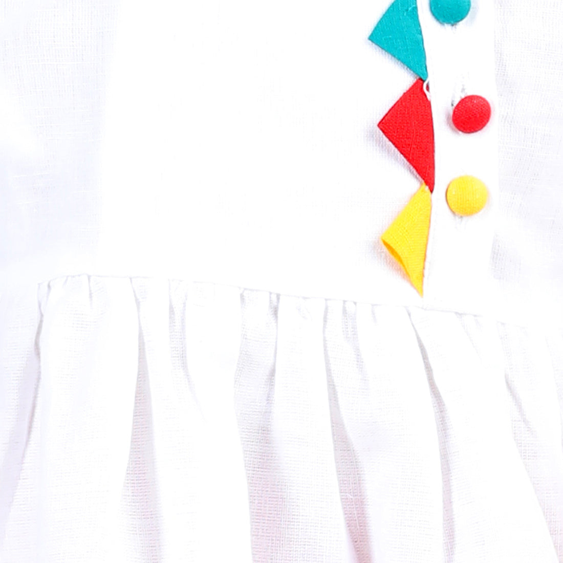 BownBee Sibling  Cotton Dhoti Kurta For Boys Kurti with Dhoti for Girls-White